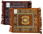 Kuber Industries Prayer Square Mat (Brown, Velvet, Standard), (60 Cm x 60 Cm) - Image 4