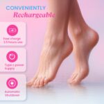 Urban Yog Callus Remover, Foot Scrubber For Dead Skin, With 3 Interchangeable Head Rollers, Rechargeable, Callus & Dead Skin Removal, 2 Speed Settings, Fast Type-C Charging, 1200mAh Battery - Image 5