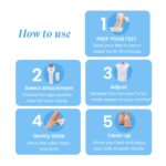 Urban Yog Callus Remover, Foot Scrubber For Dead Skin, With 3 Interchangeable Head Rollers, Rechargeable, Callus & Dead Skin Removal, 2 Speed Settings, Fast Type-C Charging, 1200mAh Battery - Image 6
