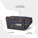 Lavie Sport Alps Fanny Pack Bag | Travel Pouch with Crossbody Strap | Hiking Travel Camping Running Sports with Adjustable Strap |Unisex Fashion Waist Bag for Men & Women - Image 3