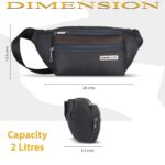 Lavie Sport Alps Fanny Pack Bag | Travel Pouch with Crossbody Strap | Hiking Travel Camping Running Sports with Adjustable Strap |Unisex Fashion Waist Bag for Men & Women - Image 4