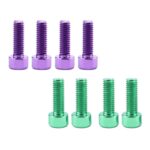 8Pcs Aluminum Alloy MTB Bike Water Bottle Cage Bolts Holder Socket Screws| Sports Equipment | Outdoor Sports Gear | Exercise Gear - Image 3