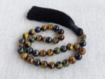 Glossy - Tiger's Eye 8 MM Stone Beads Tasbih Islamic Salah for Prayer 33 Beads Tasbeeh Salat Prayer for Muslims for Daily Prayer, Ramadan Eid Gift, Muslim jap mala Meditation Misbaha - Image 3