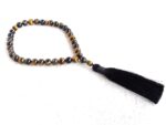 Glossy - Tiger's Eye 8 MM Stone Beads Tasbih Islamic Salah for Prayer 33 Beads Tasbeeh Salat Prayer for Muslims for Daily Prayer, Ramadan Eid Gift, Muslim jap mala Meditation Misbaha - Image 4