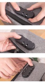 Home Office Travel Document Holder Bag Pouch with Password Lock Zipper File Storage Organizer Bag Safe Pouch (1Pcs) - Image 5