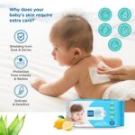 Mee Mee Wet Wipes for Baby Skin with Aloe Vera | 72 Wipes x Pack of 5-360 Wipes | Paraben Free, Fragrance Free, pH Balanced, Dermatologically Safe, Baby Wipes Combo - Image 4