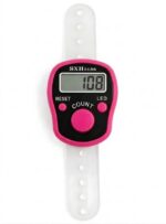 Digital Finger Ring Tally Counter, LCD Display with LED, Reset & Count Button (Pack of 1-Multicolour) (Pink) - Image 3