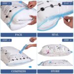 HomeStrap Vacuum Storage Bags with Pump Pack of 5 (Large)| Airtight and Reusable Space Saver Double Ziplock Compression Bags with Vacuum Pump|Creates 4x More Space for Clothes, Winterwear, Blankets - Image 3