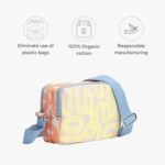 Eco Right Crossbody Box Sling Bags for Women & Men, Canvas Sling Bag for Women Stylish Crossbody Bag with Adjustable Strap - Image 7