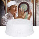 Shanrya Muslim Prayer Hat, Muslim Hat Saudi Arabia Headwear for Daily Wear for Prayer for Men for Women - Image 6