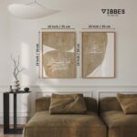 VIBBES Modern Islamic Arabic Calligraphy Wall Art Frames, SubhanAllah & Haza Nis Siratal Mustaqeem, Set of 2 (Medium - 14x10 Inches) - Image 3