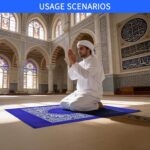 4Pcs Muslim Janamaz for Namaz, Portable Prayer Rug with Storage Bag for Travel and Home Use - Image 3