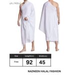 Cotton Ihram Ehram Ahram for Men in prayer of Hajj and Umrah 2pcs set(top and Bottom) - Image 3
