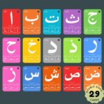 Arabic Alphabet Flash Cards for Kids Toddler and Adults, Arabic First Words, Letter Recognition, Homeschool Learning, Arabic Teacher - Image 5