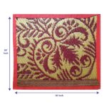 Cloud7 Clothing Plastic Aasan Puja Floor Mat, Multicolor, 1.5x1.5 ft (Set of 6) - Image 4