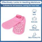 ANTIL'S Moisturizing Silicone Spa Gel Socks for Women & Men – Crack Heel Repair Socks with Natural Oil & Vitamin E for Dry Cracked Feet (Multicolor, 1 Pair) - Image 3