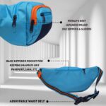 F Gear Lattitude Unisex Blu NVY Org|Waist Bag|Waist Pouch|Crossbody|Fannypack|Chest Bag for Cycling Outdoor Hiking Travel Running Jogging|Multi-Pockets|Belt Pouch|Bum Bag|Zip Pouch for Men Women Boys - Image 4