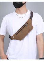 Waterproof Waist Bag with Sturdy Zippers and Adjustable Strap | Ideal for Travel, Camping, Running, and Outdoor Sports (Black) - Image 3