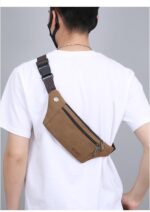 Waterproof Waist Bag with Sturdy Zippers and Adjustable Strap | Ideal for Travel, Camping, Running, and Outdoor Sports (Black) - Image 4