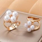 Elegant Pearl Flower Scarf Ring Clip for Women – Camellia Scarf Buckle Fashion Scarf Ring Holder for Shawls, Silk Scarves, Hijabs & Neck Scarves Stylish Accessory (Packof2) - Image 4