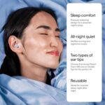 Loop Dream – Silicone/Memory Foam Earplugs for Sleep Comfort | Comfortable Ear Plugs for Muffling Snoring & Sleeping | Customized Fit | 27dB (SNR) Noise Reduction - Image 3