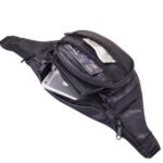 Weinbux Men's and Women's Ahram/EHRAM/Ihram Money Belt | Leather Waist Bag | Elegant Style Travel Pouch Passport Holder | Adjustable Strap | Black | Free Size - Image 4