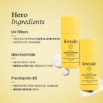 FoxTale SPF 70 Niacinamide Dewy Sunscreen With PA++++ For Dewy Sun Protection|Tan Protection|Lightweight|No White Cast|Non Greasy|Anti-Tan Formula|For Spot Depigmentation|For Men & Women|15 ml - Image 4