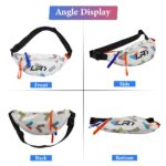 GUSTAVE® Waist Bags for Men Women, Fanny Packs Women Cross Body Bag Waist Pouch for Women Chest Bag for Men Women for Commuting, Travel, Outdoor Activities, Cycling(white) - Image 3