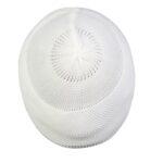 Shahid Cap House Indonesia Muslim NAMAZ Prayer Islamic Cap for Men's in White Color - Image 3