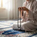 FAF Crystal Tasbeeh Manual Counter – 99 Islamic Prayer Beads | Tasbih for Muslims, Dhikr/Misbahah/Zikr Beads | Crystal Tasbeeh Mala for Men & Women, Ramadan & Eid Islamic Gift in Black - Image 3