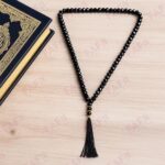 FAF Crystal Tasbeeh Manual Counter – 99 Islamic Prayer Beads | Tasbih for Muslims, Dhikr/Misbahah/Zikr Beads | Crystal Tasbeeh Mala for Men & Women, Ramadan & Eid Islamic Gift in Black - Image 5