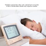 Azan Clock, Prayer Times Table Clock, Automatic Islamic Muslim Digital Azan Wall Alarm Clock with Makkah Music & Azan Time Remind, Mosque Decorative Clock, Support Temperature Display - Image 3