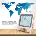Azan Clock, Prayer Times Table Clock, Automatic Islamic Muslim Digital Azan Wall Alarm Clock with Makkah Music & Azan Time Remind, Mosque Decorative Clock, Support Temperature Display - Image 4