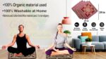 Cotton Prayer Mat/Aasan/Pooja Mat/Meditation Mat/Multipurpose Use Pack of 4 (Maroon Colour) - Image 3