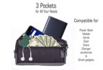 Saco Universal Small Zipper Cellphone Holster Belt Loops Clip case Pouch Horizontal Waist Bag with Card Holder for Running, Camping, Hiking, Rock Climbing/Dual Mobile Pouch - Image 3