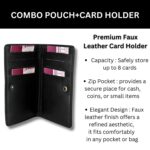Saco Universal Small Zipper Cellphone Holster Belt Loops Clip case Pouch Horizontal Waist Bag with Card Holder for Running, Camping, Hiking, Rock Climbing/Dual Mobile Pouch - Image 7