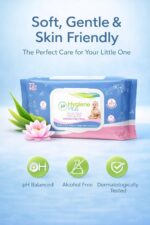 Hygiene Plus Baby Moisturising Wipes, Extra Thick and Extra Moist, 72 Wipes per Pack, 2 Pack - Image 3