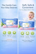 Hygiene Plus Baby Moisturising Wipes, Extra Thick and Extra Moist, 72 Wipes per Pack, 2 Pack - Image 5