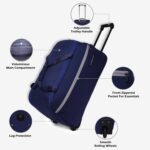 Lavie Sport Lino Wheel Duffel Bag | 2 Wheel Duffle Bag | Built to Last Wheels and Trolley - Image 4