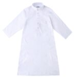 FYMNSI Arabic Thobe For Muslim Boys Robes Long Sleeve Kaftan With Pockets Solid Color Middle East Abayas Dubai Clothing 4-14T - Image 5