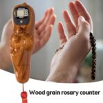 Digital Finger Counter Tally Counter for Jaap & Tasbeeh | Jaap Mala Counter | Handheld Click Counter for Prayer, Meditation, Sports & Counting Use (Jaap-Mala -Wooden Finish) - Image 3