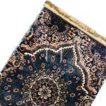 Deluxe Velvet Heavyweight Prayer Rectangular Mat | Elegant and Super Soft Design | Ideal for Muslim Prayers | Heavy Carpet Mat with Premium Softness and Luxurious Design. (Blue), 48 x 30 Inches - Image 5
