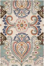 Embossed Carved Handmade Export Quality Tuffted Pure Woollen Thick, Carpet for Living Room Bedroom Size 4 x 6 feet (120X180 Cm) - Image 4