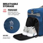 FATMUG Light Foldable Duffel Bag for Travel, Packing and Storage - Men and Women - 45L, Navy - Image 5