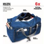 FATMUG Light Foldable Duffel Bag for Travel, Packing and Storage - Men and Women - 45L, Navy - Image 6