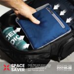 FATMUG Light Foldable Duffel Bag for Travel, Packing and Storage - Men and Women - 45L, Navy - Image 9