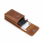 MENSCH Holster Leather Mobile Phone Pouch Multifunction Belt Loop Waist Bag Pouch for Phone Upto 6.8 inch (Tan) - Image 6