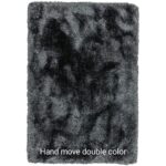 REYAZ HANDICRAFTcarpet Soft Modern Shag Area Rugs Fluffy Living Room Carpet Comfy Bedroom Home Decorate Floor Kids Playing Mat (Size-3x5 feet) 3 Feet by 5 Feet, Black (Mix Grey) (90cmx 150cm) - Image 4