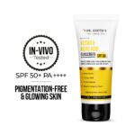Dr. Sheth's Kesar & Kojic Acid Sunscreen SPF 50+ Pa++++ |In-Vivo Tested | For Pigmentation-Free Skin | Lightweight & Non Greasy | For UVA/UVB & Blue Light & IR Protection | No White Cast | For All Skin Types | For Men & Women | 30 g - Image 3