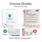 Adbeni Disposable Dry Cotton Wipes | Dual Use Wet & Dry Facial Tissue | Strong, Soft & Lint-Free | Makeup Removal, Baby Care & Daily Hygiene | Pack of 100 - Image 3